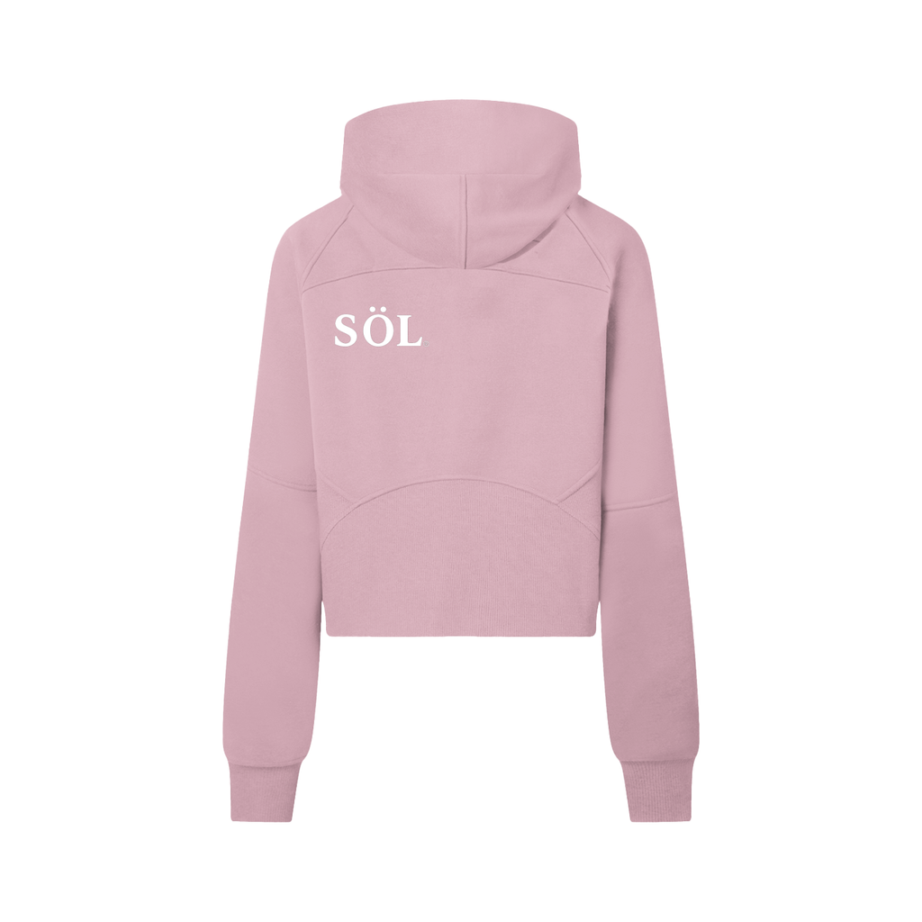 Foundation Cropped Half-Zip Hoodie — Women
